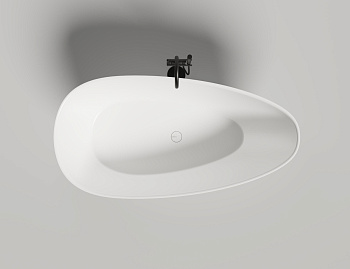 Ванна из искусственного камня Salini PAOLA 1015203MF 160х80 отдельностоящая асимметричная